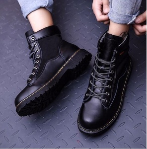 2020 nouvelles chaussures Hommes avec <span class=keywords><strong>tige</strong></span> en cuir et <span class=keywords><strong>à</strong></span> lacets d'escalade en plein air bottes en cuir véritable lacets - Product Image 4