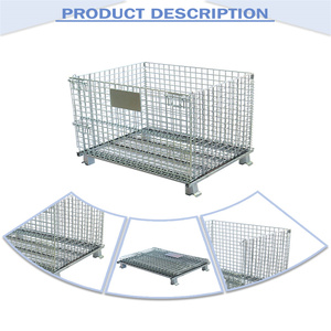 <span class=keywords><strong>Cage</strong></span> de rangement personnalisée avec cadre en fer métallique, haute qualité, accessoire pliable pour entrepôt - Product Image 3