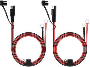 <span class=keywords><strong>2</strong></span> دبوس SAE فصل موصل البطارية إلى تسخير الأسلاك سريع 10AWG 2FT تمديد كابل للدراجة النارية RVs قارب - Product Image 2