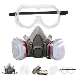 <span class=keywords><strong>Masque</strong></span> à gaz demi-visage d'usine Respirateur chimique Silicone Silicone Seal Masques à gaz pour pesticides - Product Image 2