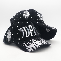 Gorras de Béisbol de Terciopelo Brillante con Pedrería de Alta Frecuencia y Perlas, Gorras de 5 Paneles, Gorras de México, Gorras Personalizadas
