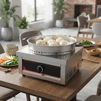 Cuisinière à gaz professionnelle robuste pour pains frits, en aluminium, avec réduction du bruit et nettoyage facile, pour équipement de restauration professionnelle