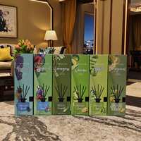 Diffuseur de parfum d'ambiance de luxe en gros avec étiquette privée personnalisée, 120 ml, ensembles de diffuseurs à bâtonnets d'aromathérapie