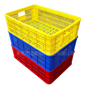 Caisses en plastique Zhiwei 608x423x248mm, bacs de rangement rectangulaires ventilés pour légumes et fruits, livraison express - Product Image 3