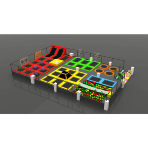 Grand parc de trampolines intérieur commercial avec design 3D professionnel, centre d'aventure géant personnalisé pour centre commercial - Product Image 4