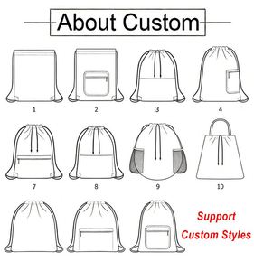 Custom Logo Drawstring <b>Bag</b> Eco-Friendly Waterproof Polyester Drawstring Backpack Promotional Gifts Fitness Drawstring Backpack - Product Image 5
