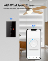 Interrupteur intelligent Wi-Fi Hooanke standard US avec prise en charge Alexa, boîtier en verre trempé et PC, portée 10-30m, 10A 240V
