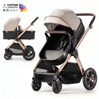 Poussette pliable pour enfants, siège réversible, dossier réglable, poussette pliable pour nouveau-né, fabricant d'usine