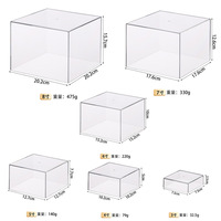 Support de présentation de gâteaux en acrylique blanc pour mariage, support carré pour gâteaux, desserts et buffets de traiteur pour fêtes de mariage