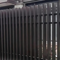 Système de clôture en aluminium à piquets verticaux pour les entrepreneurs étrangers