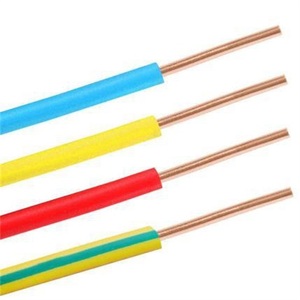 High quality single core 1.5 mm 2.5mm 4mm 6mm 10mm copper wire PVC electrical cable for house wiring