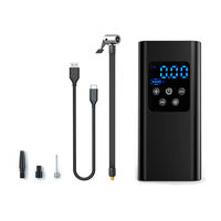Factory Smart Control Car Inflator Tire Pressure Monitor Digital Gauge Emergency Light Portable Air Compressor for Compact