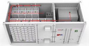 Système de Stockage d'Énergie au Lithium (ESS) en Conteneur Bess de 5 MWh, 40 pieds, pour Énergies Renouvelables, Échelle Industrielle, 5 MWh, 10 MWh - Product Image 5