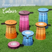 Tabouret télescopique pliable portable, tabouret rétractable pour adultes, sièges pliants pliables améliorés