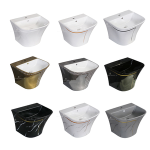 Set Moderno per <span class=keywords><strong>Bagno</strong></span> con Lavabo Nero, WC Monoblocco Sifonico e Lavabo Sospeso in Ceramica - Product Image 6