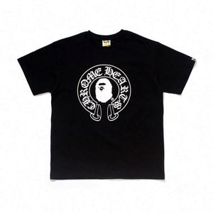 T-shirt Bapees pour homme, version 999.1, en stock, décontracté, tendance, imprimé motif singe, respirant, tricoté, 280g - Product Image 4