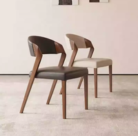 Chaise de salle à manger moderne de qualité supérieure en bois massif avec coussin en tissu et éponge pour hôtels, écoles, cafés, cantines
