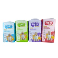 Couches jetables pour bébés en pâte fluff de qualité supérieure, haute absorption, en balles