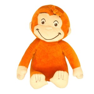 Clásico Peluche de <span class=keywords><strong>George</strong></span> el Curioso con Atuendo de Bufanda Azul y Cara Feliz para Exhibición en Guardería, Juego, Viajes y Regalos - Product Image 2