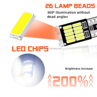 TGZ vente en gros 26SMD T10 LED dôme lecture plaque d'immatriculation largeur indicateur lumineux côté marqueur ampoule W5W 168 194 DRL feu de Position