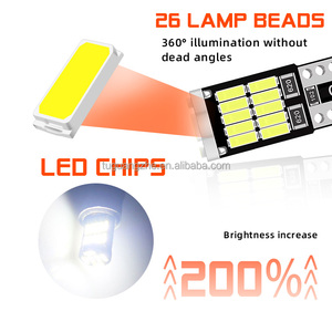 TGZ批发26SMD T10发光二极管圆顶阅读牌照宽度指示灯侧标记灯泡W5W 168 194 DRL位置灯 - Product Image 3
