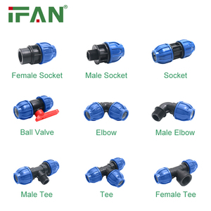 Raccordi a compressione per tubi in HDPE raccordo a <span class=keywords><strong>T</strong></span> connettore a gomito HDPE raccordo - Product Image 5