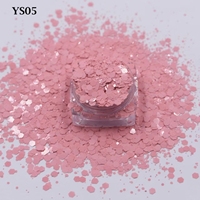 Glitter pastello misto grosso e fine, fiocchi di glitter opachi morbidi, paillettes colorate all'ingrosso per feste, coriandoli, resina, nail art, tumbler