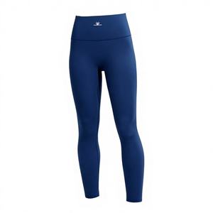Leggings de yoga longs à taille haute, effet ventre plat et rehaussement des fesses, taille élastique, sans coutures, pour la course, le yoga et le Pilates - Product Image 1