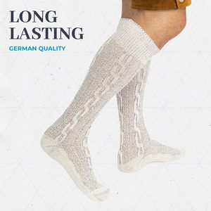 Bavarian Custom Unisex High Knee <b>Socks</b> 80% Cotton Knitted Perfect Match for Lederhosen - Product Image 2