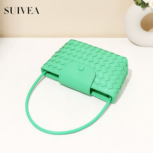 Nueva calidad táctil versátil para mujer, bolso trenzado con asa tejida a la moda Simple, bolso cruzado de punto, bolso hecho a mano - Product Image 5