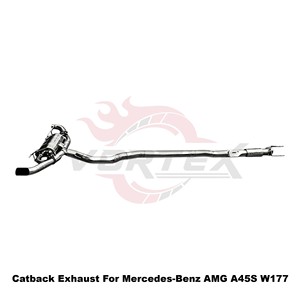 Système d'échappement haute performance en acier inoxydable Vortex pour Mercedes-Benz AMG A45S W177, amélioration pour la course - Product Image 4
