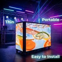 Écran LED pliable P2.6 GOB pour intérieur et extérieur, idéal pour les festivals de musique, les boîtes de nuit, les mariages, les bars, les murs vidéo et les façades.