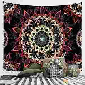 Tapiz Floral Bohemio Mandala para Colgar en la Pared, Decoración del Hogar, Tela de Pared para Sala de Estar y Dormitorio - Product Image 1