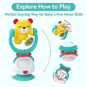 Samtoy 2-en-1 multifonctionnel, jouet de dentition en Silicone <span class=keywords><strong>pour</strong></span> bébé, hochets <span class=keywords><strong>pour</strong></span> nouveau-né - Product Image 6