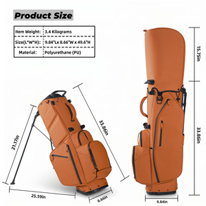 Bolsa de <span class=keywords><strong>Golf</strong></span> ASL de 14 Compartimentos, de Cuero, Impermeable, con Soporte, Entrega en 7 Días para Clientes de EE. UU. - Product Image 3