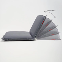Chaise de plage de luxe écologique et imperméable avec dossier en fer, pliable, légère, transat de soleil 5 positions pour la pêche et les voyages