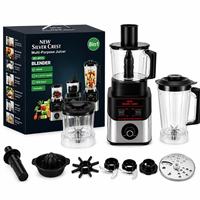 Multifunctionele 4L/1.5L/1L huishoudelijke milkshake- en ijsvergruizer met zuivere koperen motor, blender met drie bekers en grote capaciteit