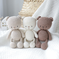 Logo gratuit Plusieurs styles tricotés à la main Animal en peluche Crochet Cotton Doll Baby Toys Educational Baby Toys for Kids