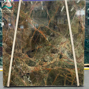 Losas de Mármol Verde Selva Cortadas a Medida, Losas de Piedra Natural de Lujo para Decoración de Paredes Interiores Comerciales - Product Image 1