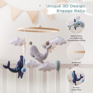 Mobile Bébé en Feutre, Jouets et Décoration de Chambre, Hochet pour Bébé - Product Image 2