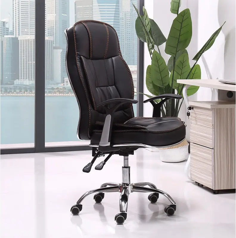 Möbel Großhandel Innen Moderne PU ergonomische drehbare Bürostuhl Executive Luxus Leder Bürostuhl