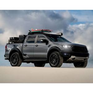 Kit de galerie de toit pour <span class=keywords><strong>Ford</strong></span> <span class=keywords><strong>Ranger</strong></span> T6 <span class=keywords><strong>Wildtrak</strong></span> Raptor(2012-2022) 4x4 tout-terrain/SUV accessoires extérieurs porte-bagages avant - Product Image 5