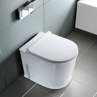 Brevet moderne salle de bain au sol blanc céramique cuvette WC ensemble