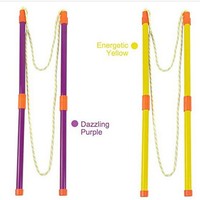 Baguette à bulles géante à double barre avec cordon, détachable, pour performance, accessoire de spectacle, jouet pour faire des bulles géantes en extérieur
