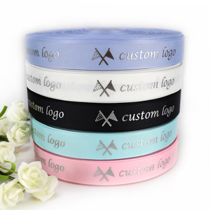 Персонализированная лента, фирменный логотип, буква, печатная корсажная атласная лента для бизнеса - Product Image 1