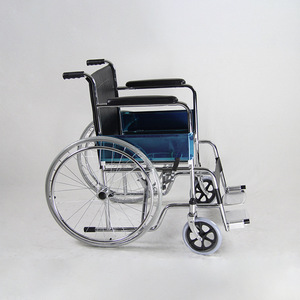 Fauteuil roulant manuel léger avec fonction toilette, en alliage d'aluminium épaissi, pour personnes âgées et handicapées - Product Image 2