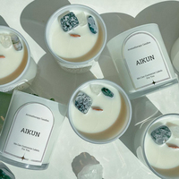 AIKUN-Bougies parfumées au lait de soja, à la vanille, au sucre et à la crème au beurre, cadeau unique en cristal pour maman, Thanksgiving Diwali