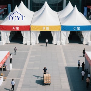 Vườn gazebo glamping 6x6 cao điểm chùa lều với tán không thấm nước - Product Image 6