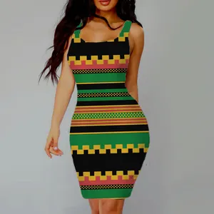 Geleneksel baskı etiyopya elbise artı boyutu şişman kadın elbiseler yeşil Habesha Kemis Rastafarian elbiseler etiyopya giyim