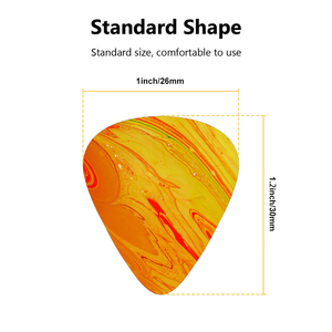 Púas de Guitarra Personalizadas, Paquete de 12, de Plástico Pulido Sin Recubrimiento para Instrumentos de Cuerda - Product Image 5